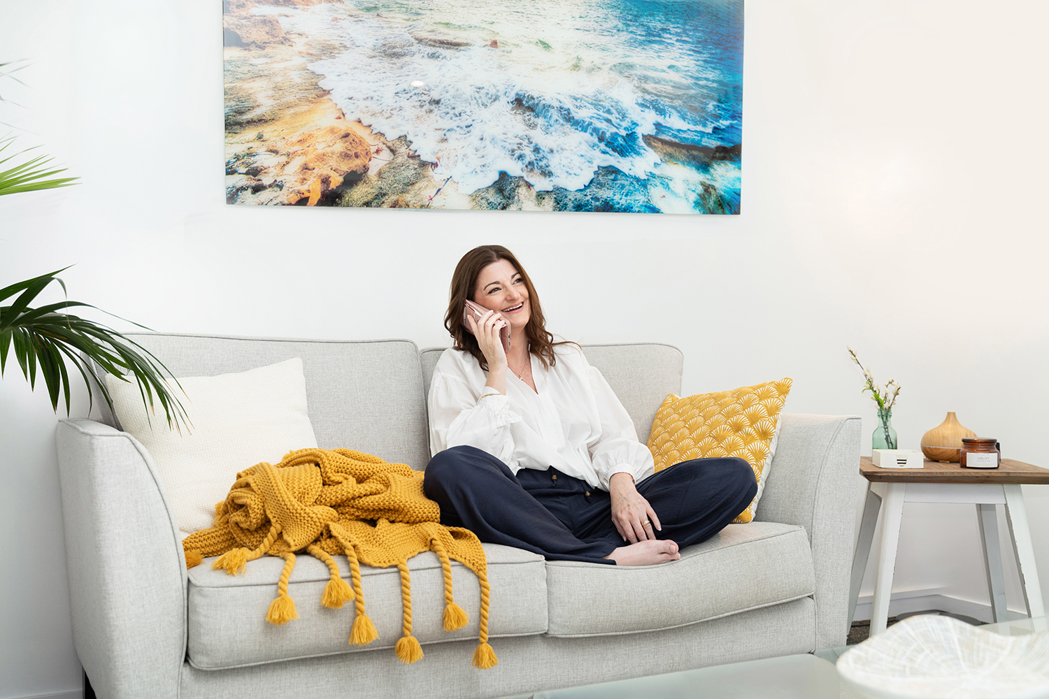 Belinda Bullock on a relaxed discovery call — the starting point for every client engagement